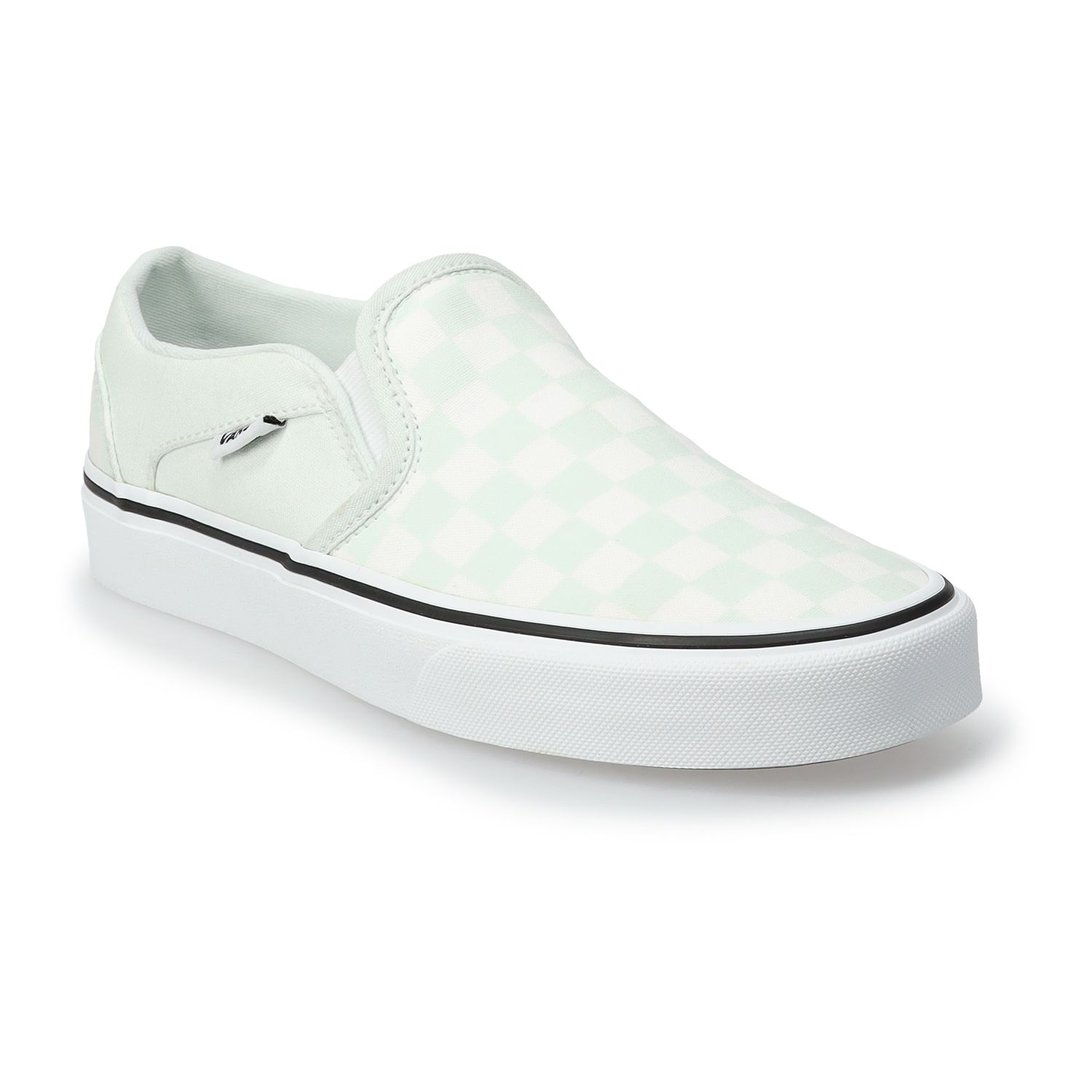 baby blue checkered vans