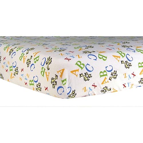 Dr Seuss Abc Flannel Crib Sheet By Trend Lab