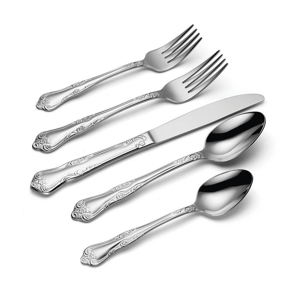 Oneida® 45-pc. Azalea Flatware Set