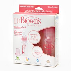 Dr. Brown's 3-pk. Natural Flow 4-oz. Bottles - Pink