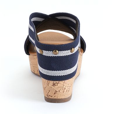 Sonoma Goods For Life® Banded Platform Wedge Sandals - Women