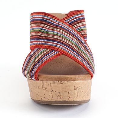 Sonoma Goods For Life® Banded Platform Wedge Sandals - Women