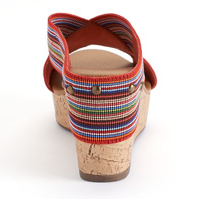 Sonoma Goods For Life® Banded Platform Wedge Sandals - Women