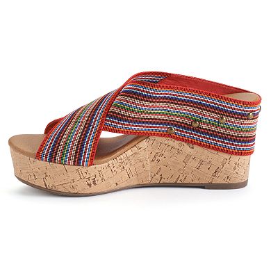 Sonoma Goods For Life® Banded Platform Wedge Sandals - Women