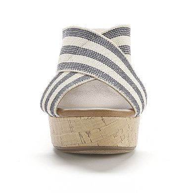 Sonoma Goods For Life® Banded Platform Wedge Sandals - Women
