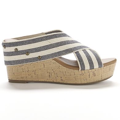 Sonoma Goods For Life® Banded Platform Wedge Sandals - Women
