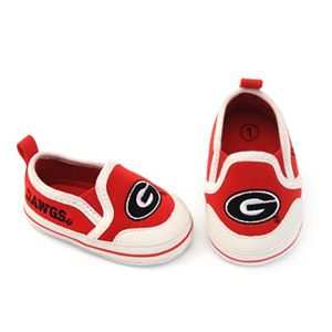 Baby Georgia Bulldogs Crib Shoes