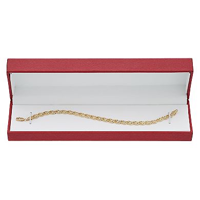Everlasting Gold 10k Gold Double Rope Chain Bracelet - 7.5-in.
