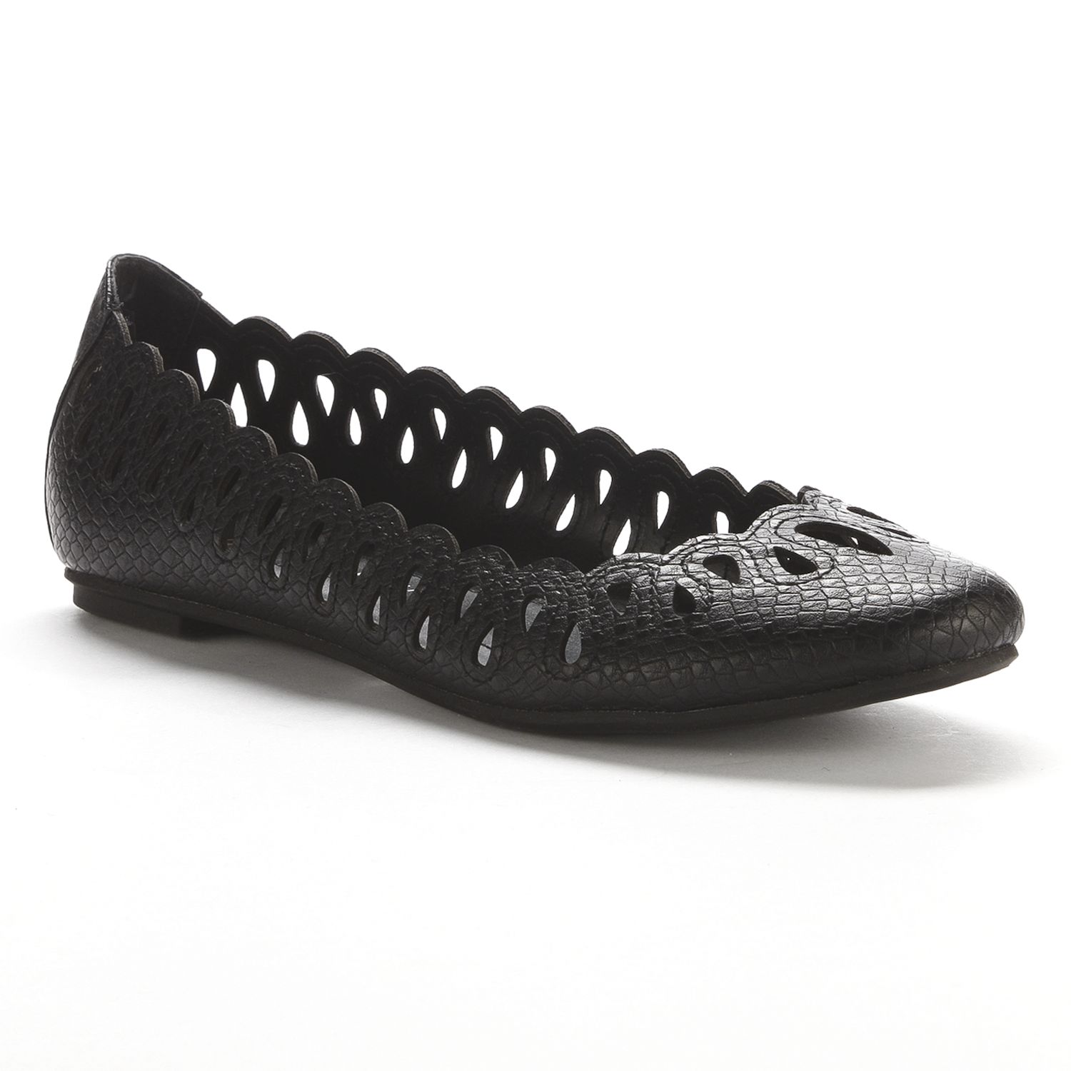 kohls white flats