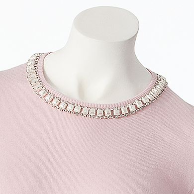 Women's ELLE™ Embellished Sweater