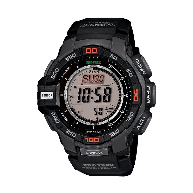Casio Men's PRO TREK Solar Digital Chronograph Watch, Gray