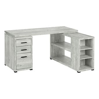 Monarch L-Shape 3-Drawer Computer Desk