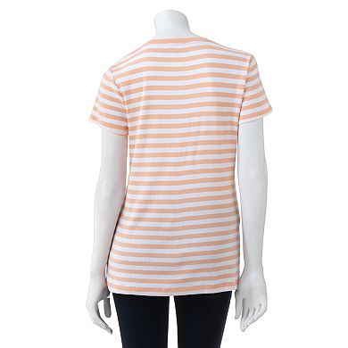 Croft & Barrow® Striped Tee - Women's
