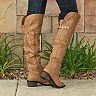 berry knee high boots
