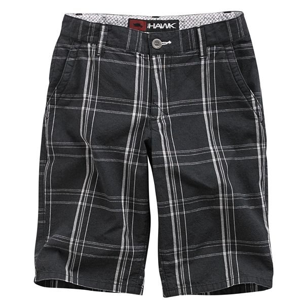 Boys 820 & Husky Tony Hawk® Plaid FlatFront Shorts