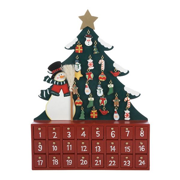 Kurt S. Adler Snowman & Tree Christmas Advent Calendar