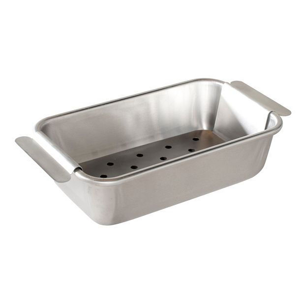 2-Piece Aluminum Meatloaf Pan with Insert