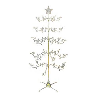 Kurt S. Adler 2 pc 7-ft. Revolving Metal Christmas Tree Set