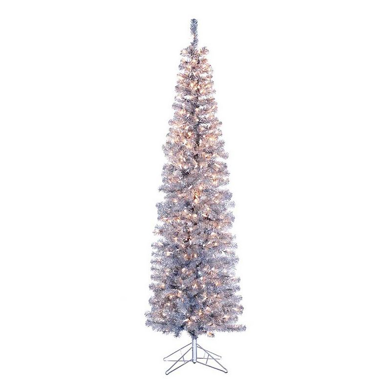 Kurt Adler 7-ft. Pre-Lit Winchester Artificial Christmas Tree, Grey