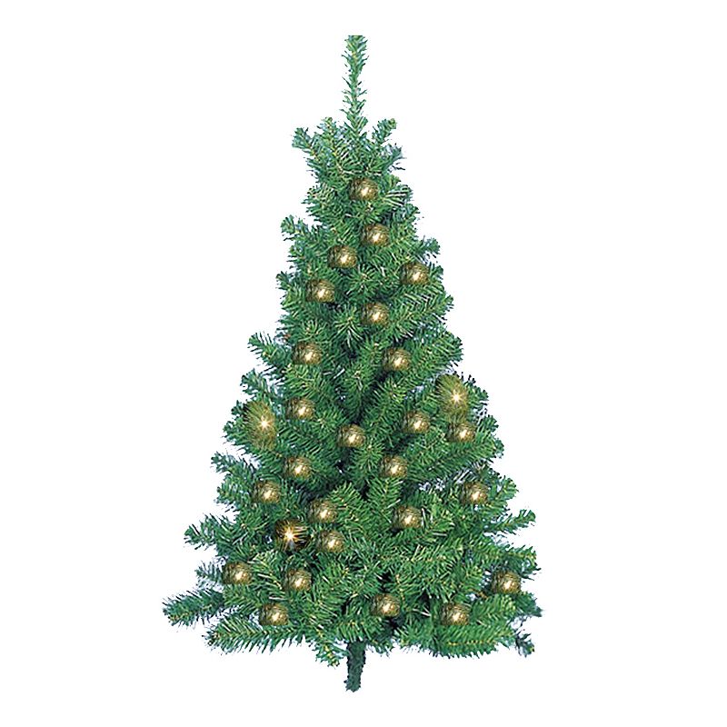 Kurt Adler 3-ft. Pre-Lit Norway Pine Artificial Christmas Tree, Green