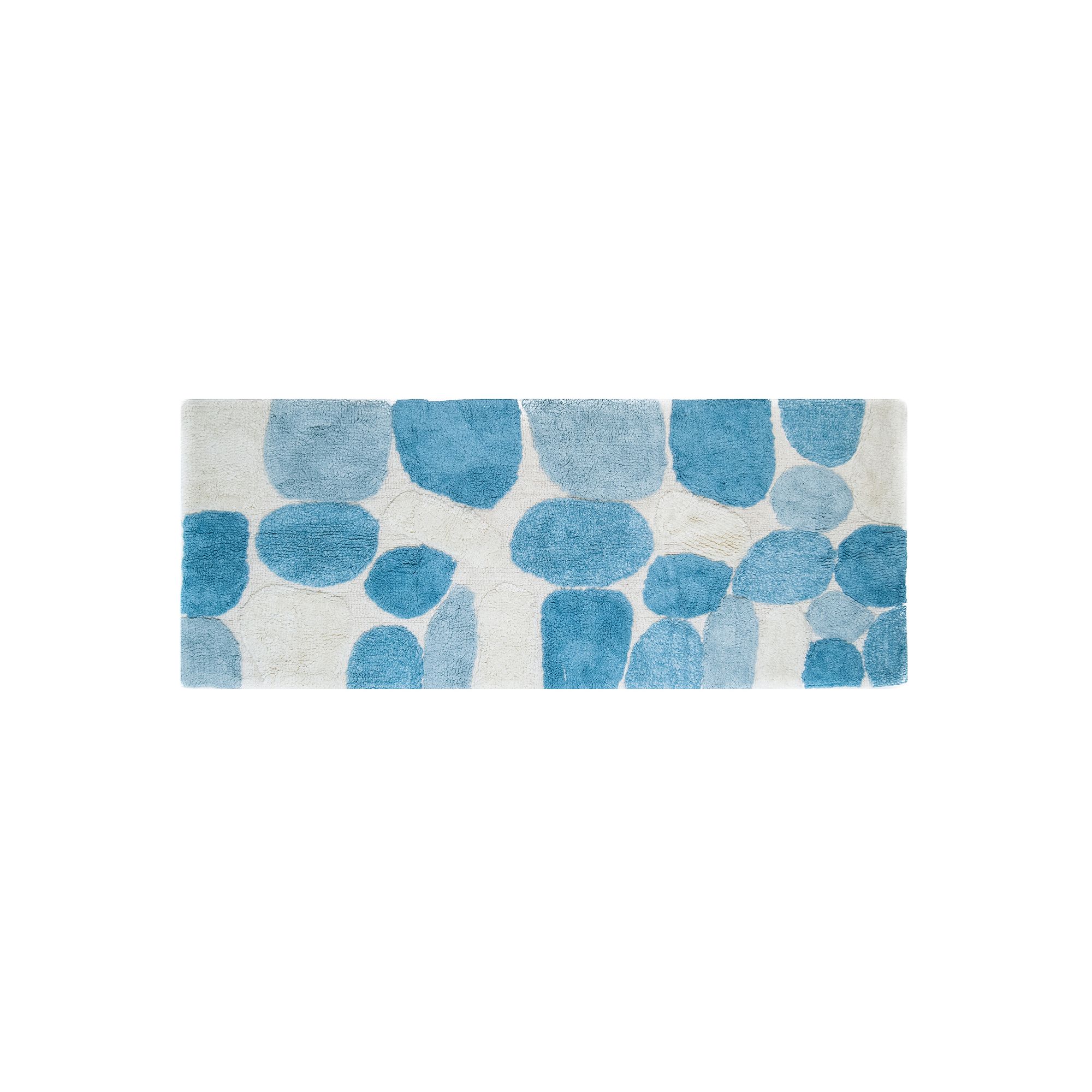 Chesapeake Pebbles Bath Rug Runner - 2 x 5, Aquamarine