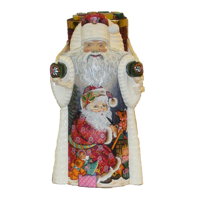 Kurt Adler 11 1/2-in. Czar Treasures Christmas Santa, White