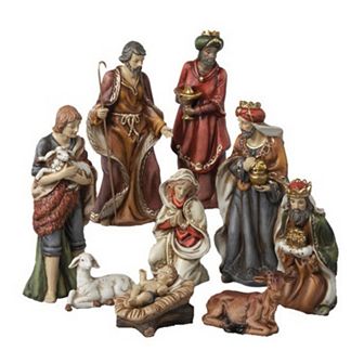 Kurt S. Adler 9 pc Christmas Nativity Figure Set