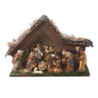 Kurt Adler Muscial LED Christmas Nativity Scene