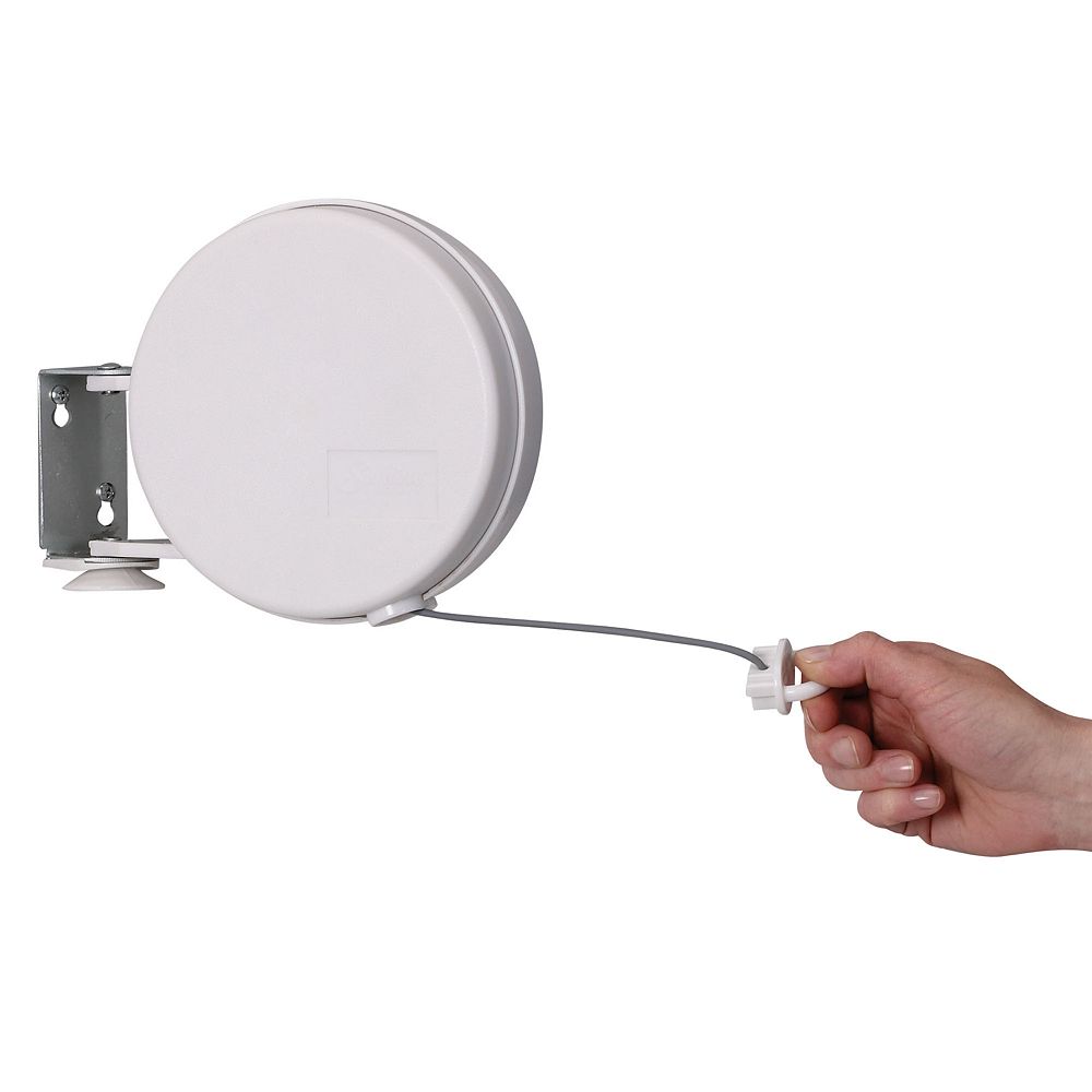 Household Essentials Indoor Outdoor 40' Retractable Clothesline