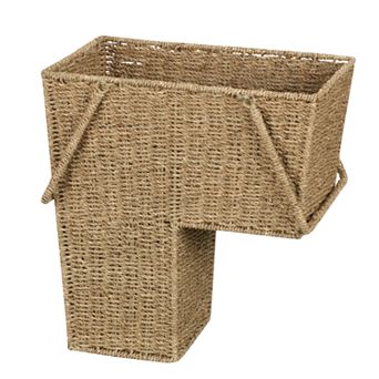 Household Essentials Wicker Stair Basket