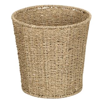 Household Essentials Seagrass Wicker Wastebasket