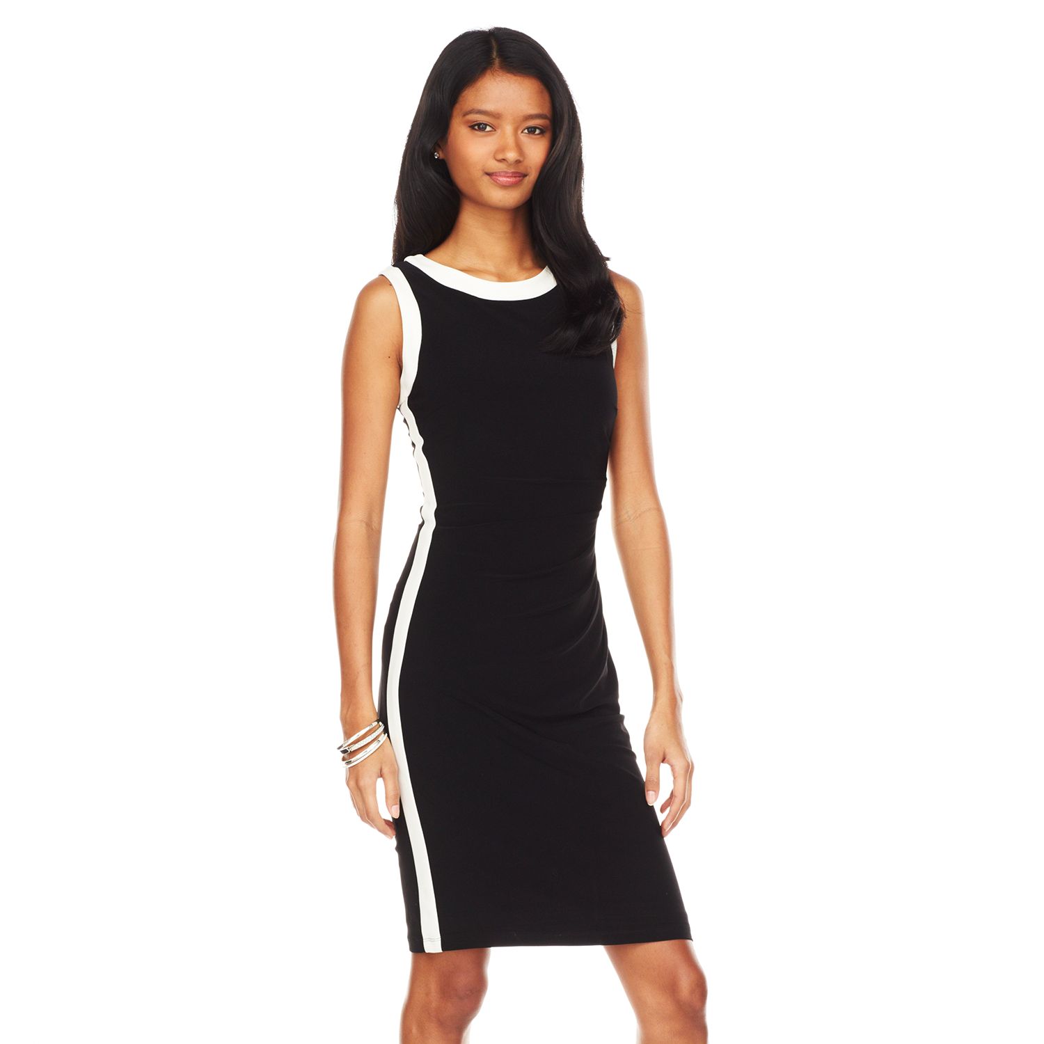 chaps colorblock sheath dress