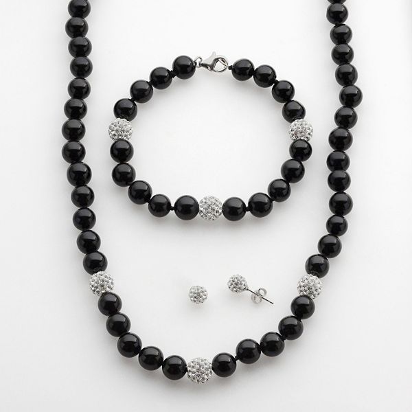 Kohls black hot sale onyx necklace