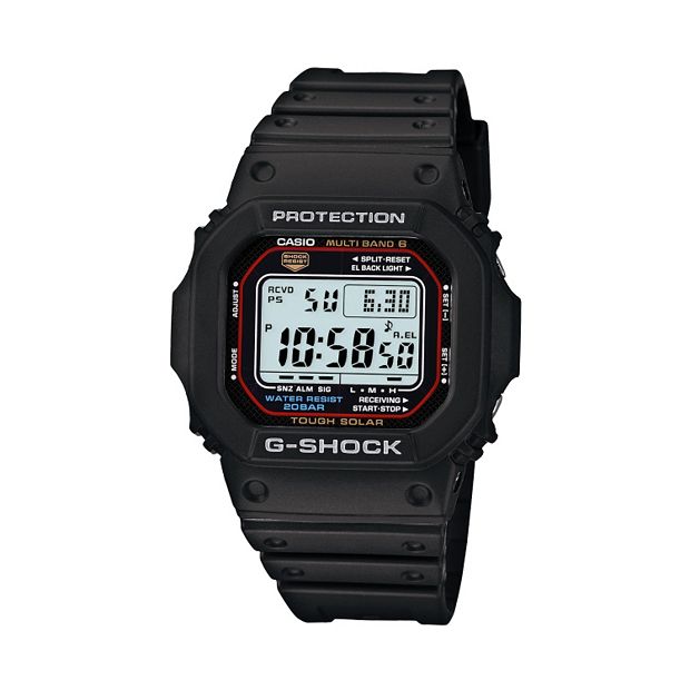 Casio Men's Solar Powered G-Shock Watch with Atomic Timekeeping