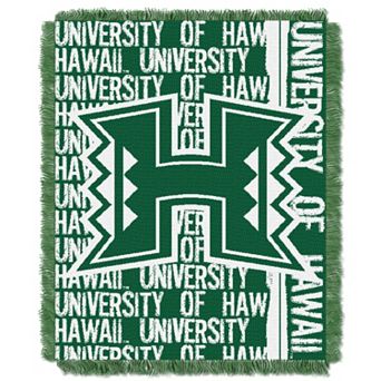 Hawaii Warriors Jacquard Throw Blanket by Northwest