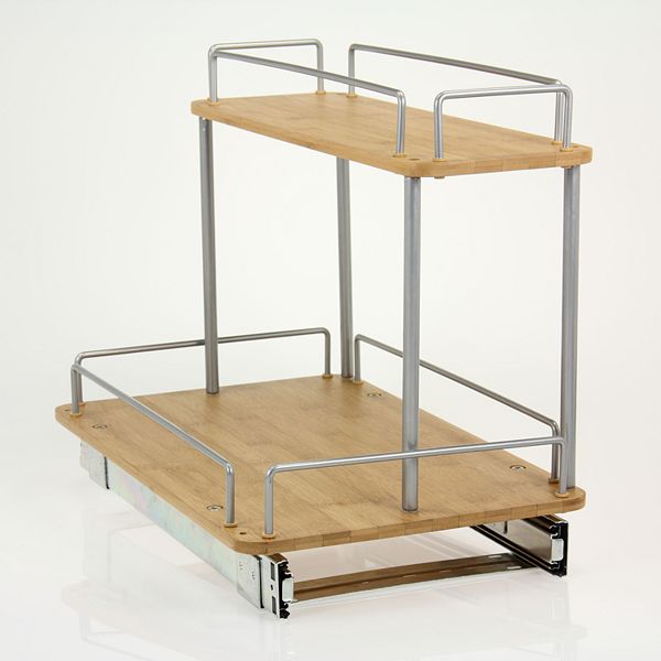 Two Tier Under Sink Organizer with Sliding Storage Drawer - Nizam