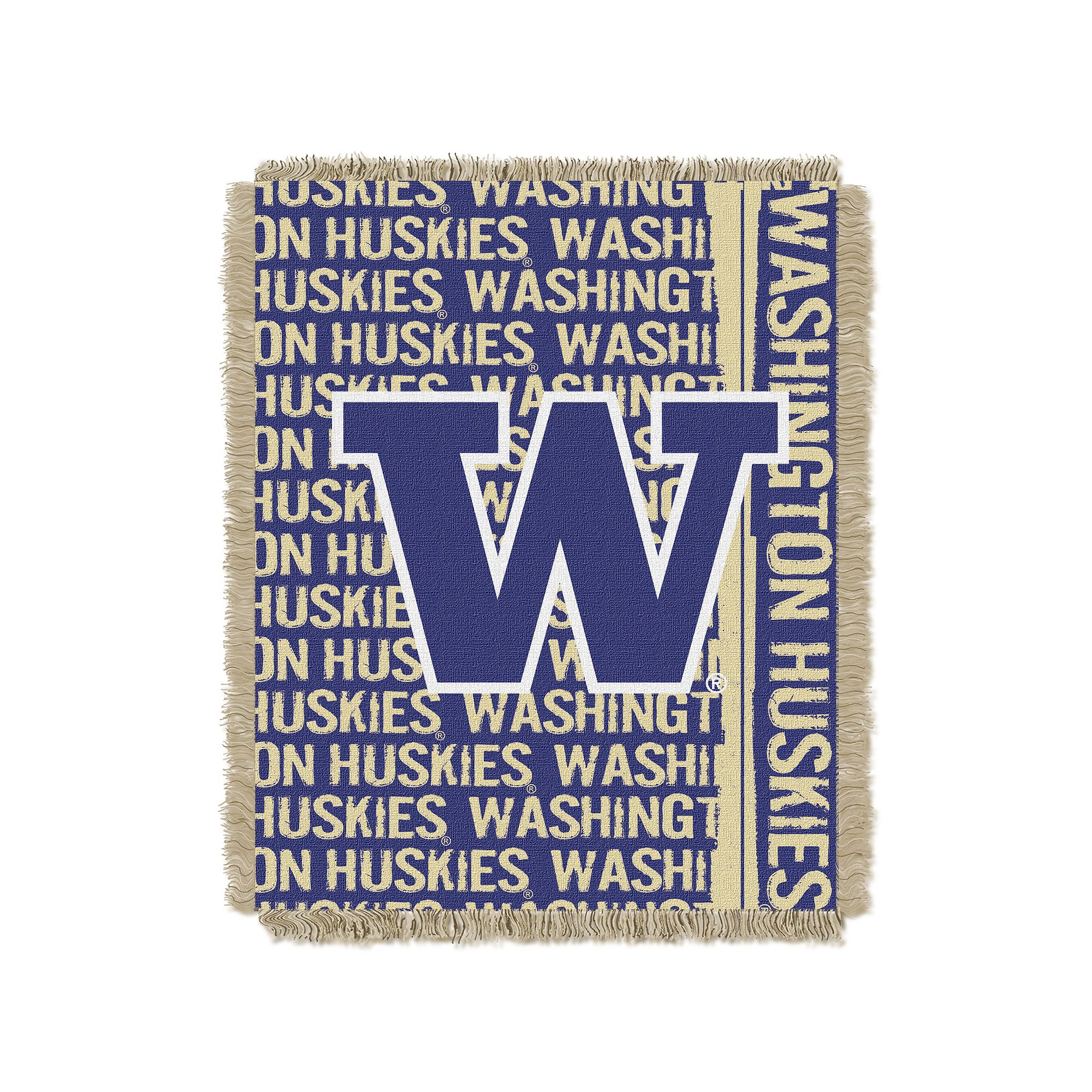 Washington Huskies Jacquard Throw Blanket by Northwest, Team