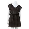 Juniors' Speechless Lace Chevron Dress