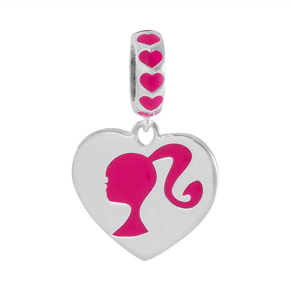 bloeden Leesbaarheid Zes Barbie Sterling Silver Heart Charm