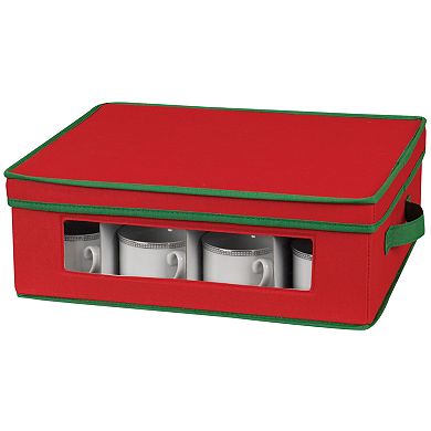 Household Essentials Holiday Cup Lidded Storage Chest