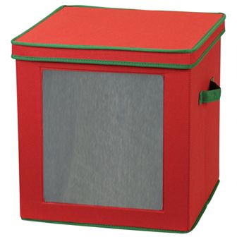 Household Essentials Holiday 27 pc Ornament Storage Chest