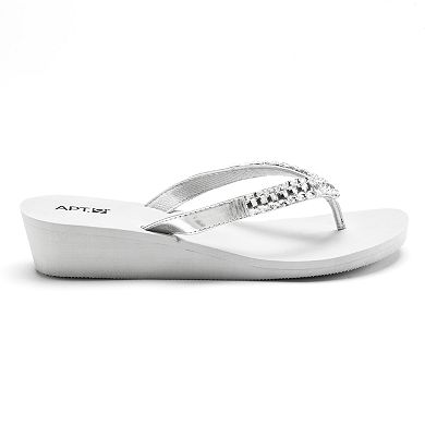 Apt. 9® Embellished Wedge Sandals - Women