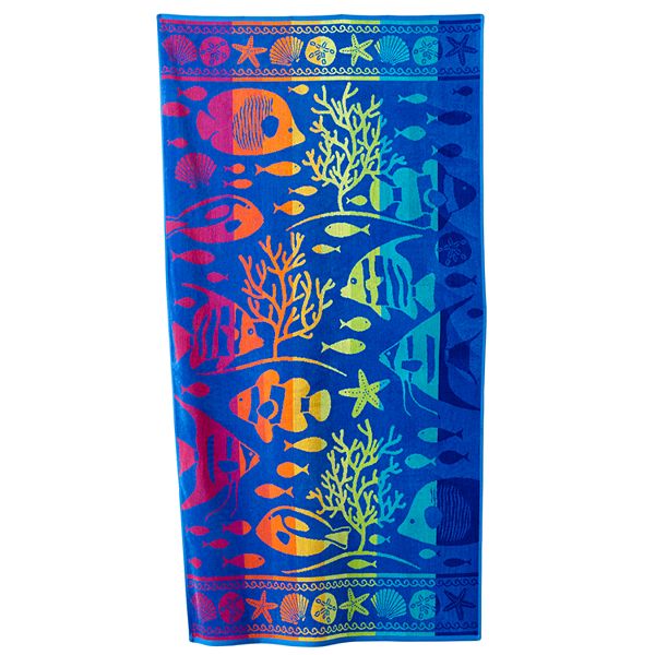 Sonoma Goods For Life® Rainbow Fish Beach Towel