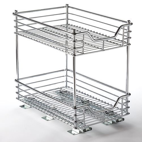 Glidez 2 Tier Sliding Under Cabinet Organizer