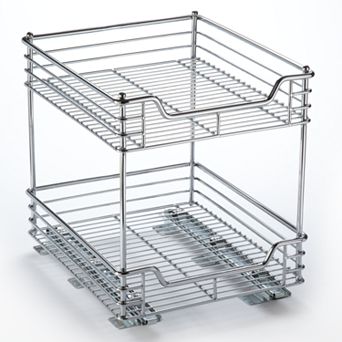 Glidez 2 tier 16.5" x 14.5" Sliding Under-Cabinet Organizer