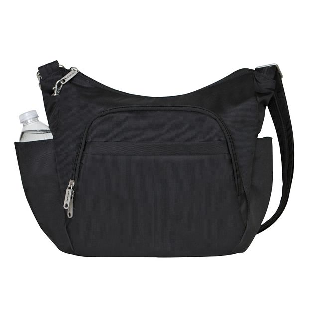 Stone Mountain Vertical Pockets Solid Color Crossbody Bag One Size Bone:  Handbags
