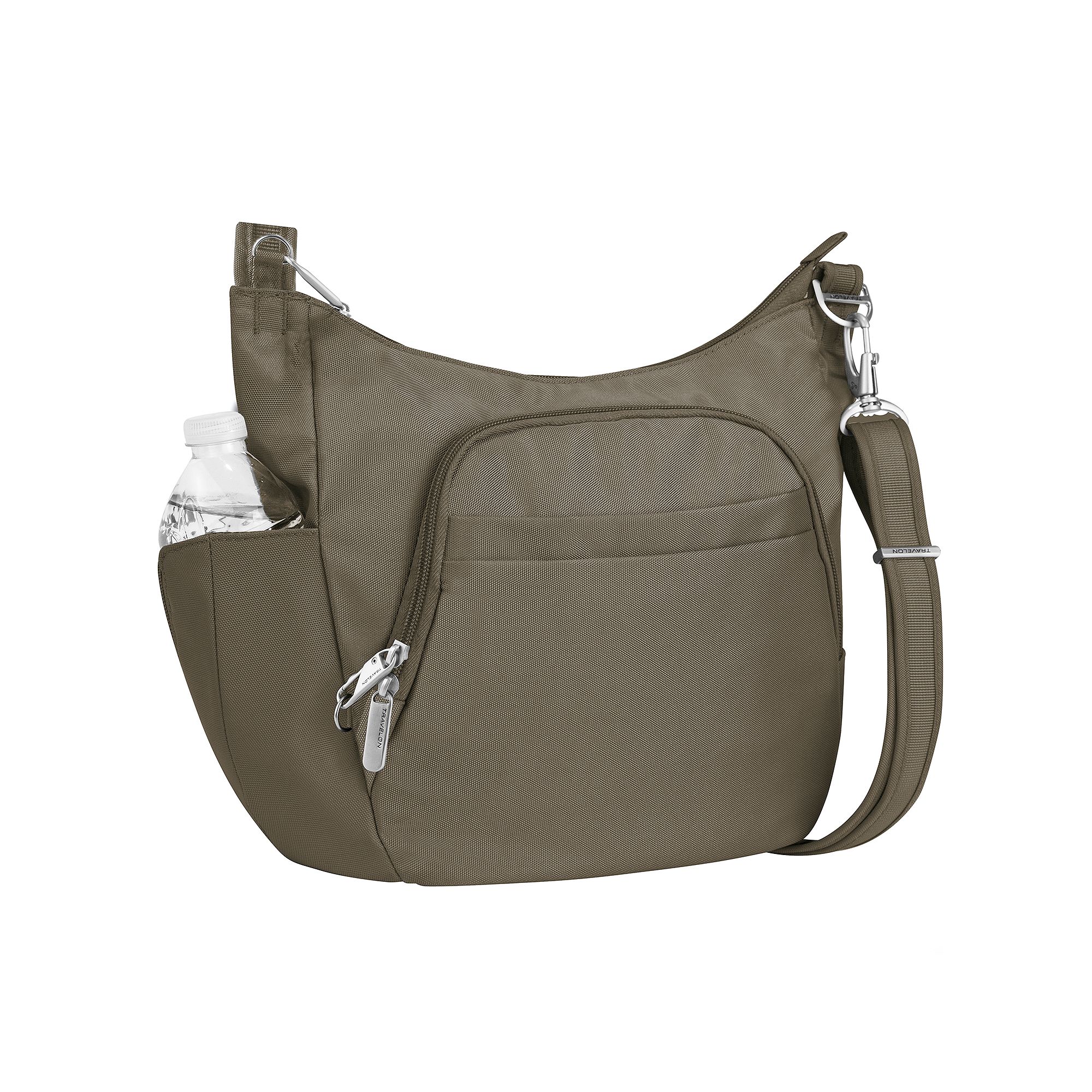 Travelon Anti-Theft RFID-Blocking Cross-Body Bag, Brown