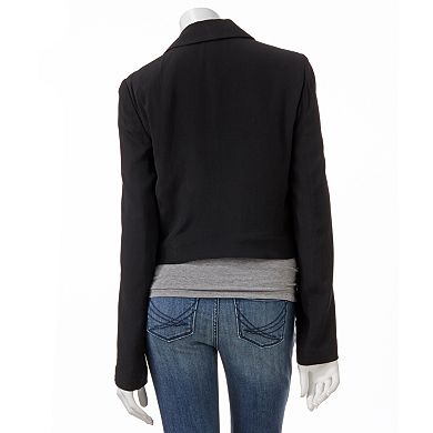 Women's LC Lauren Conrad Cropped Crepe Blazer