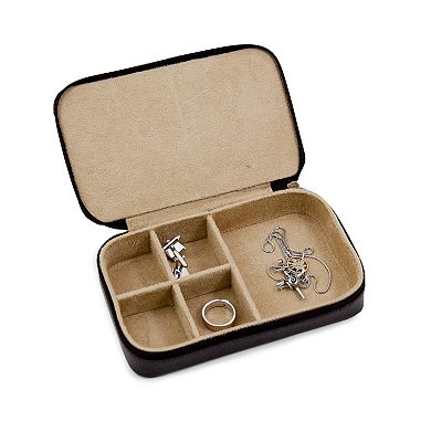 Leather Multi-Compartment Jewelry Box