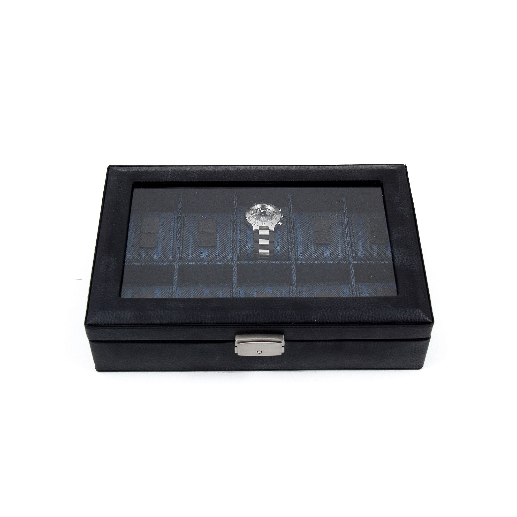 Leather Watch Storage Case, Black
